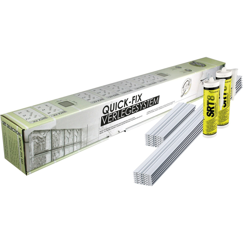 Fuchs Design Montážní sada Quick-Fix pro 32 luxfer o rozměru 24 x 24 x 8 cm