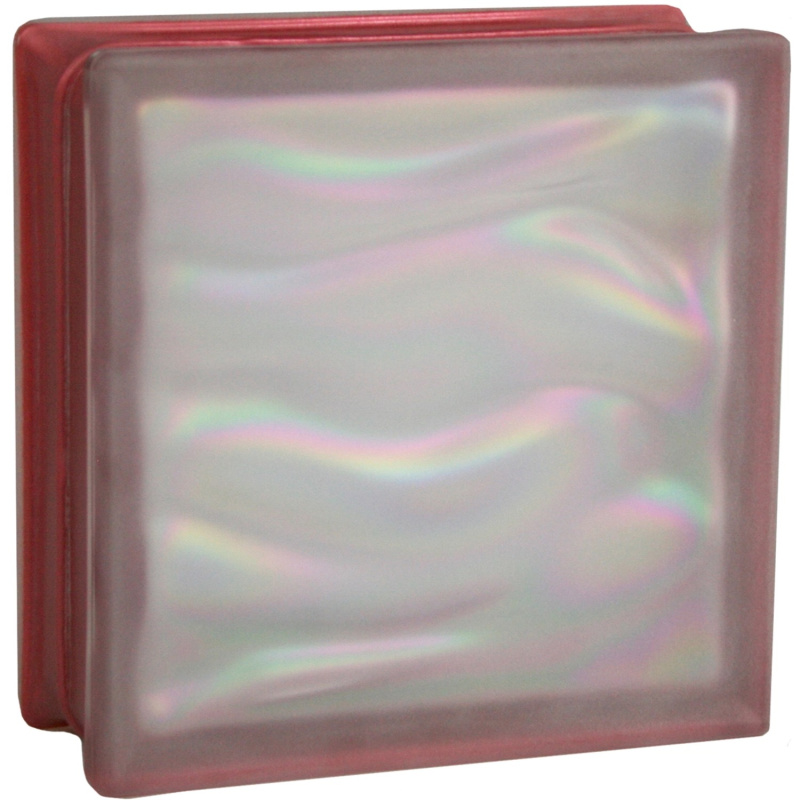 Fuchs Design Luxfera BM Aqua mléčné sklo perleťová rubínová 19 x 19 x 8 cm