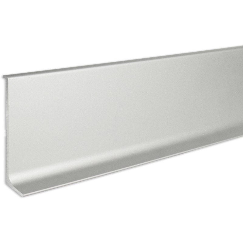 Fuchs Design Hliníkový sokl stříbrný matný, 8 x 250 cm