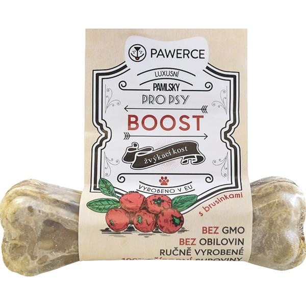 PAWERCE BOOST Žvýkací kost plněná pro psy 1 ks, Velikost: S