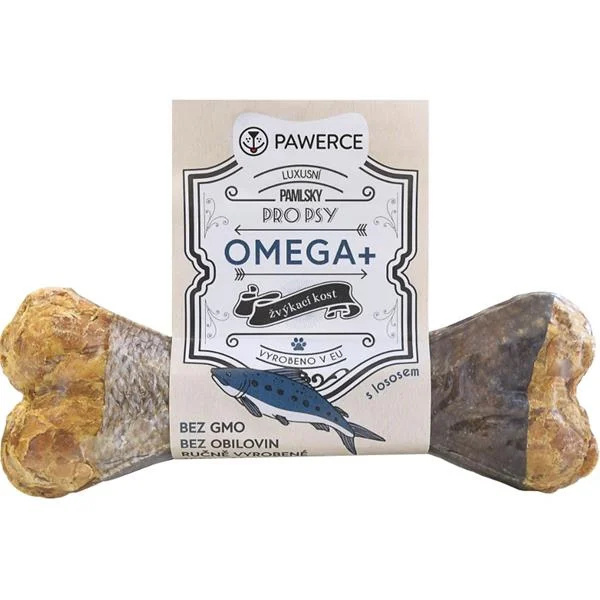 Chilaboo & Pawerce žvýkací kost plněná OMEGA+ 12cm