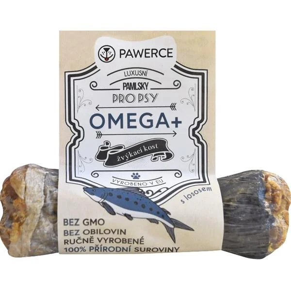Chilaboo & Pawerce žvýkací kost plněná OMEGA+ 10cm