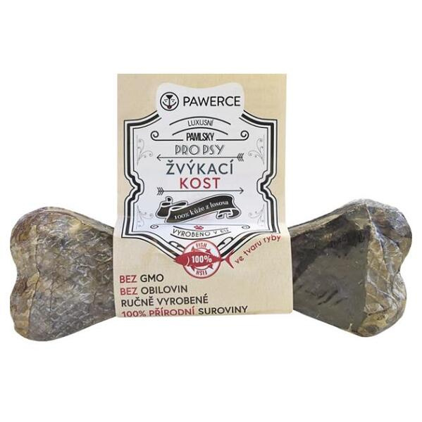 Chilaboo & Pawerce žvýkací kost z lososa - tvar ryby 12 cm
