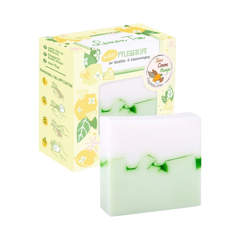 BADEFEE Tuhé mýdlo Lemon Tree 100 g