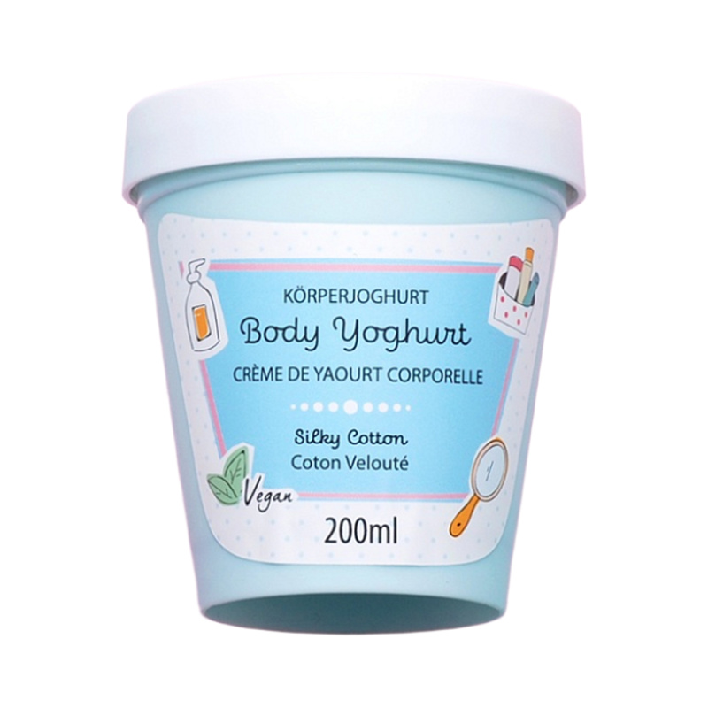 BADEFEE Tělový jogurt Silky Cotton 200 ml