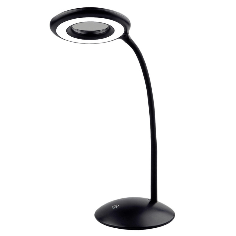 Maximex Stolní lampa LED s lupou, Ø 14,8 cm, černá černá