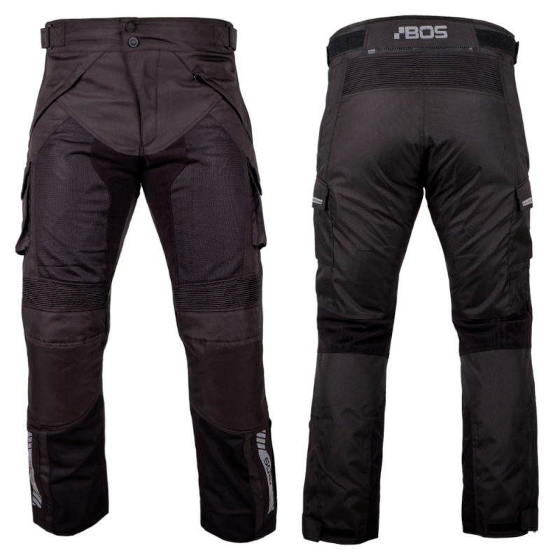 Moto kalhoty BOS Patras Black M