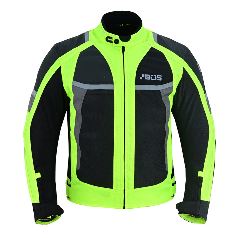 Pánská moto bunda BOS Libera Neon 3XL