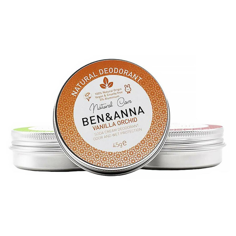 Ben & Anna Krémový deodorant Vanilková orchidej, 45 g