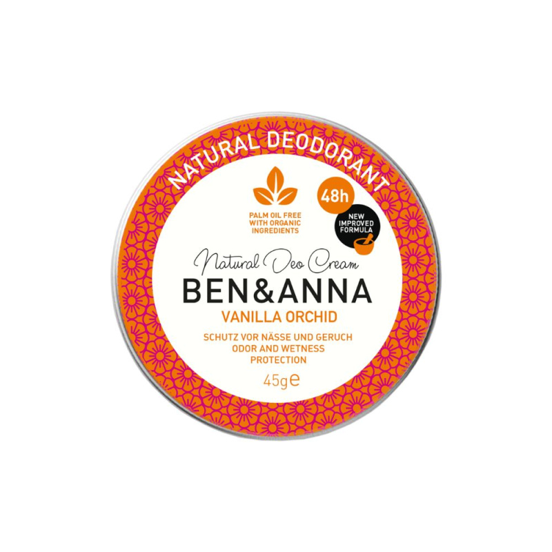 Ben & Anna Krémový deodorant Vanilková orchidej, 45 g