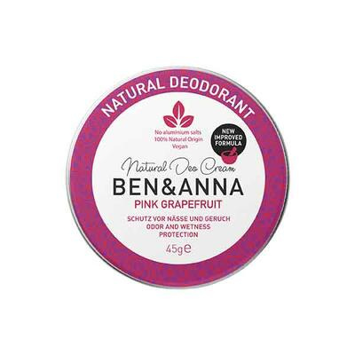 Ben & Anna Krémový deodorant Růžový grapefruit, 45 g