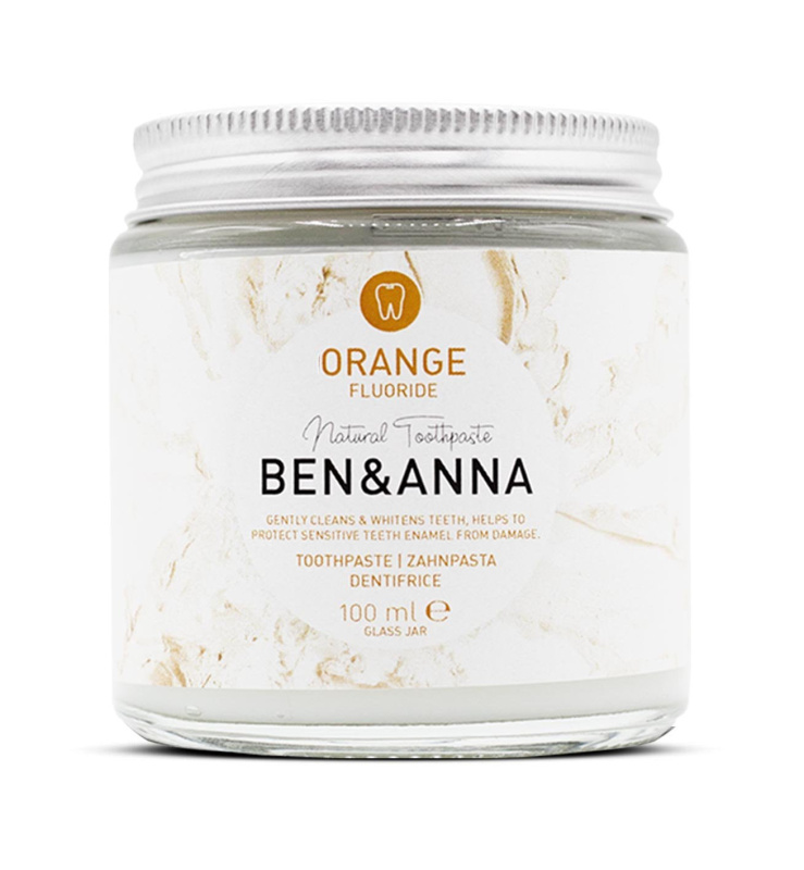 Ben & Anna Pomerančová zubní pasta s fluoridem, 100 ml