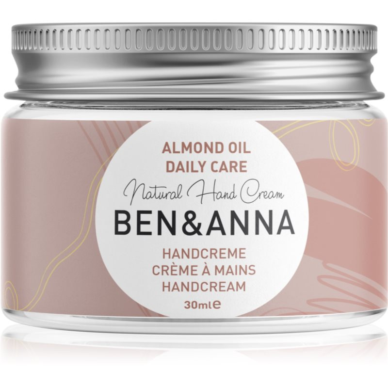 Ben & Anna Krém na ruce s mandlovým olejem - denní péče, 30 g