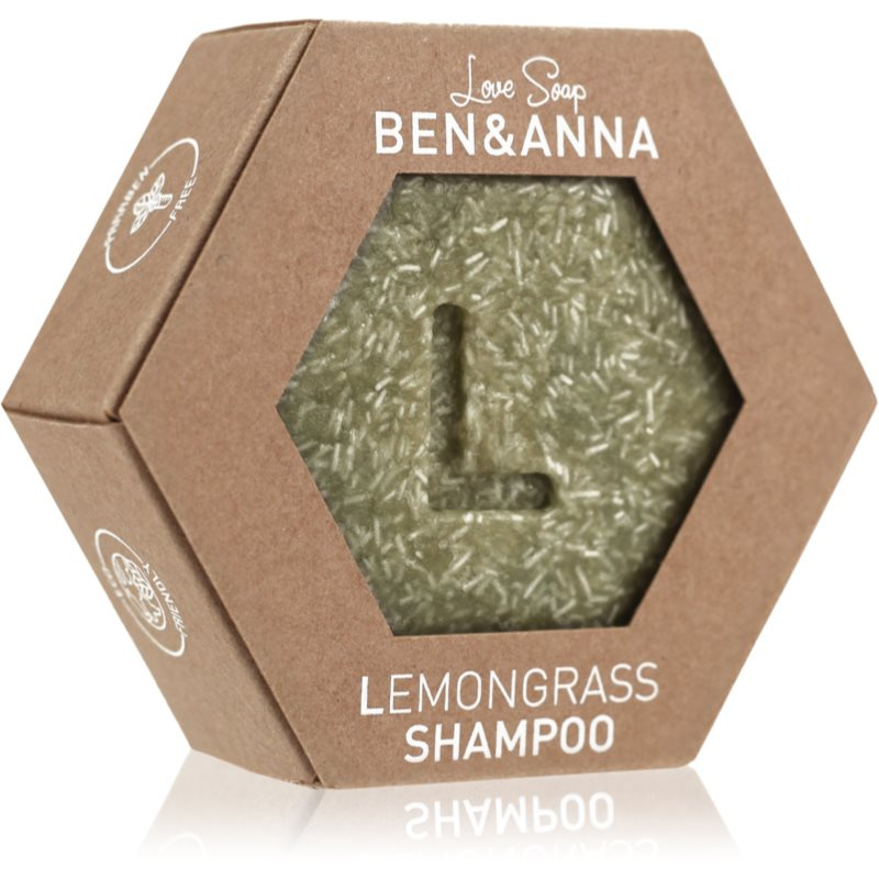 Ben & Anna Tuhý šampon pro suché a namáhané vlasy - citronová tráva, 60 g