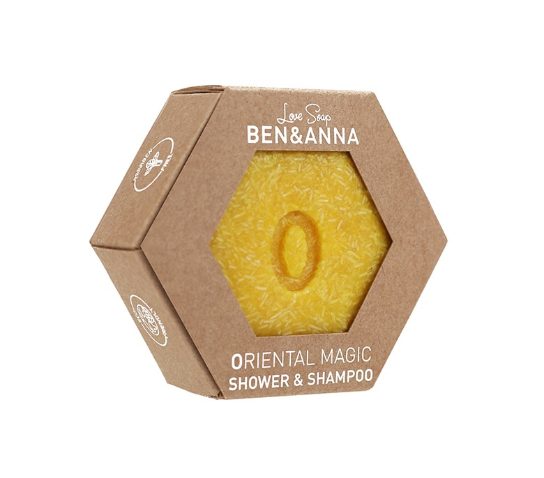 Ben & Anna Vyživující tuhý šampon na vlasy i tělo 2v1 - Kouzlo orientu, 60 g