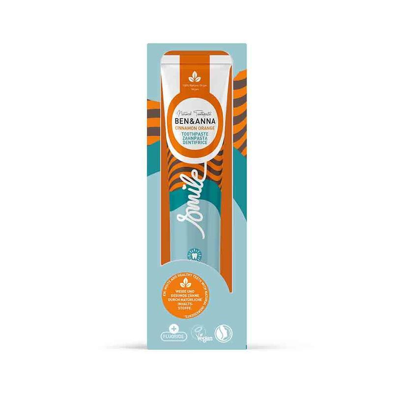 Ben & Anna Zubní pasta s fluoridem- s pomerančem a skořicí, 75 ml