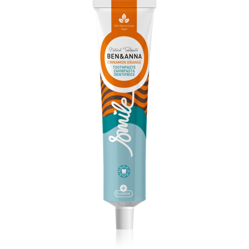 Ben & Anna Zubní pasta s fluoridem- s pomerančem a skořicí, 75 ml