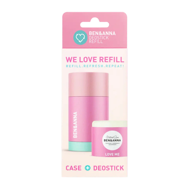 Ben & Anna Deodorant Refill Stick + Case Love Me 40 g