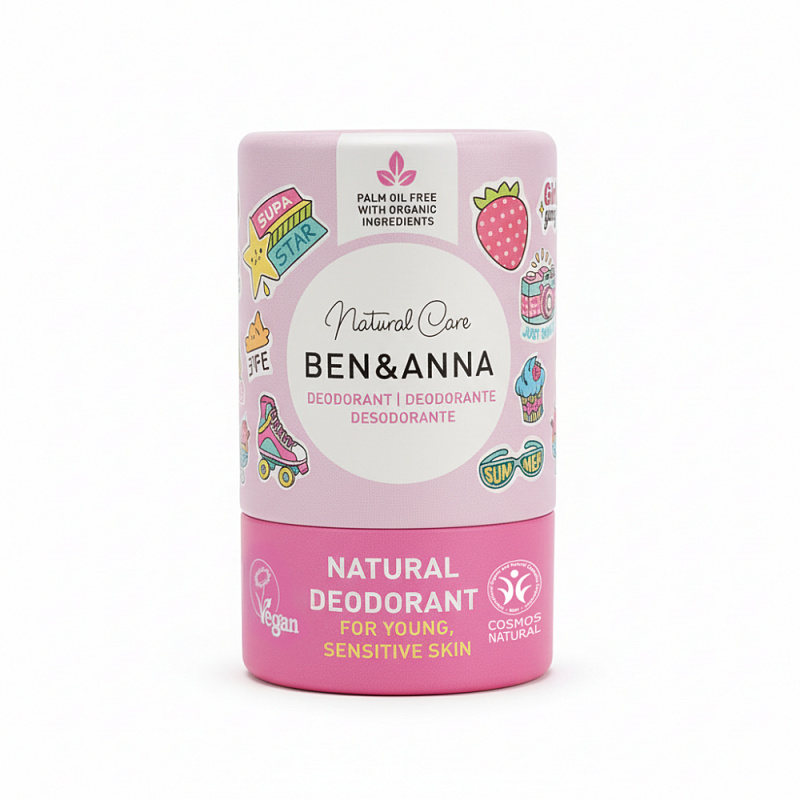 Ben & Anna Přírodní dětský deodorant - růžová