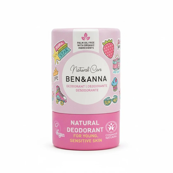 Ben & Anna Přírodní dětský deodorant - růžová