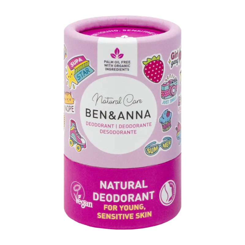 Ben & Anna Přírodní dětský deodorant - růžová