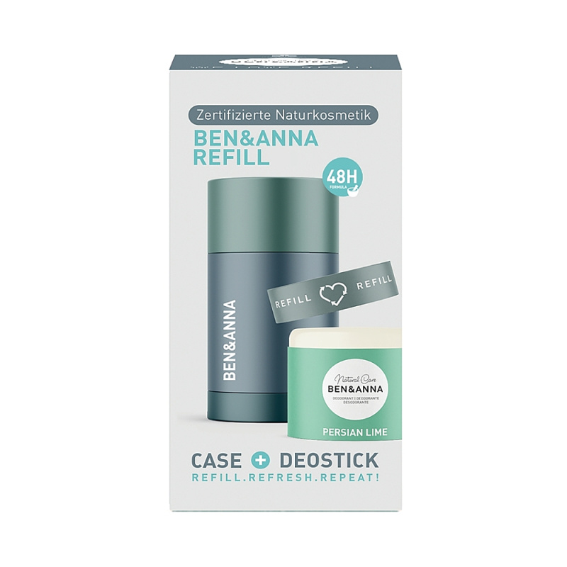 Ben & Anna Deodorant Refill Stick + Case Persian Lime 40 g