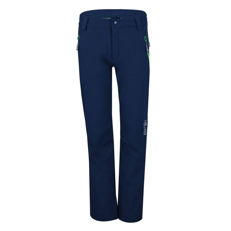 Dívčí/chlapecké kalhoty Trollkids Kids Fjell Softshell Pant navy blue (117-100) 164