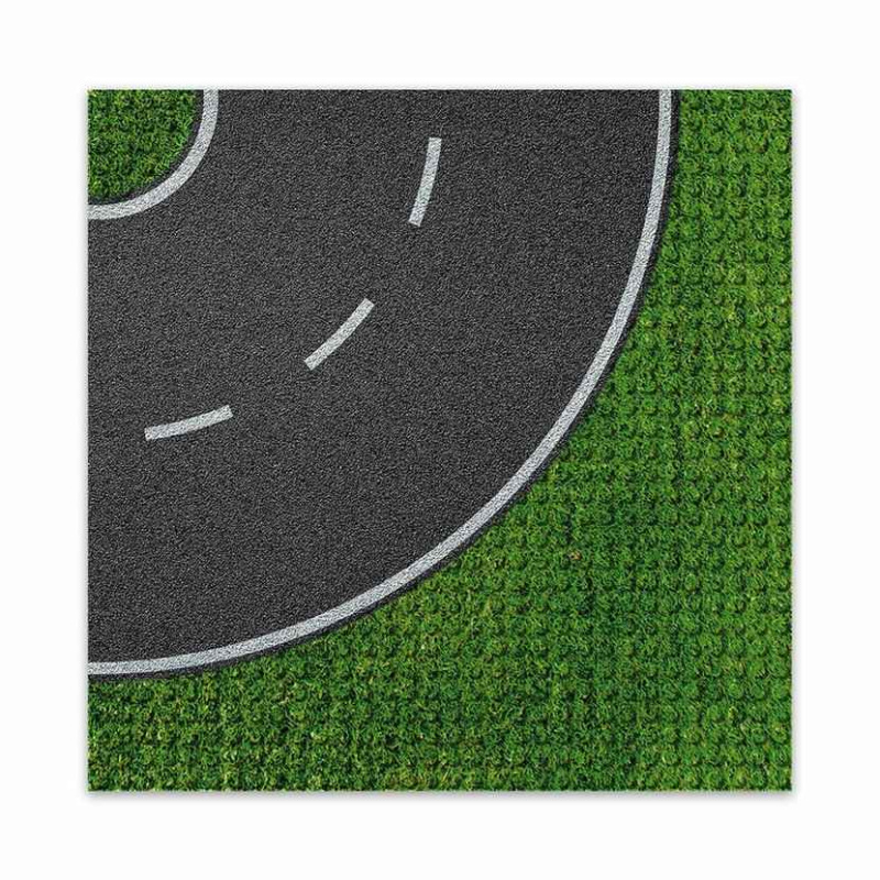 Brixies Plus designová stavební podložka - zatáčka 25,5 x 25,5 cm