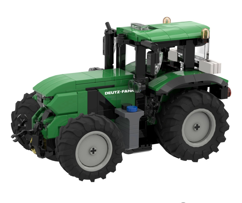 stavebnice brixies plus deutz-fahr 6230 ttv – traktor, 382 dílků