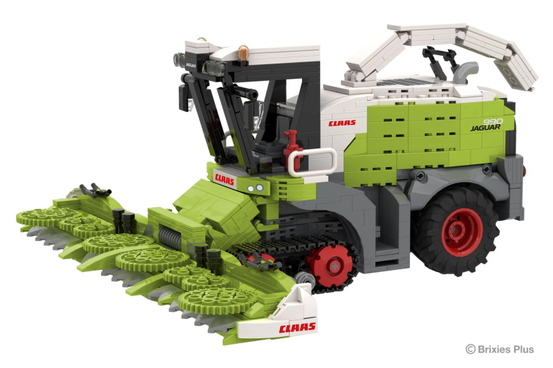 Stavebnice BRIXIES Plus CLAAS JAGUAR 990 TERRA TRAC sklízecí řezačka (973 dílků)