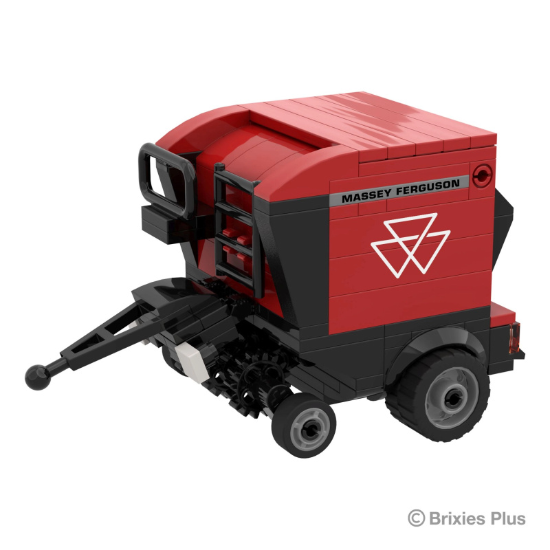 brixies plus massey ferguson rb f – lis na válcové balíky (3d stavebnice, 172 dílků)