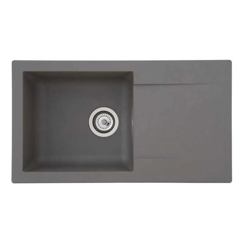 Respekta Kuchyňský dřez Mineralite Denver betonově šedý 78 x 43,5 cm