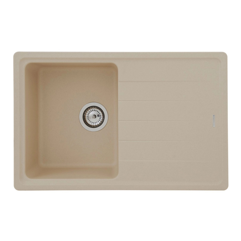 Respekta by Schock Granitový dřez Columbia pískově béžový 78 x 50 cm