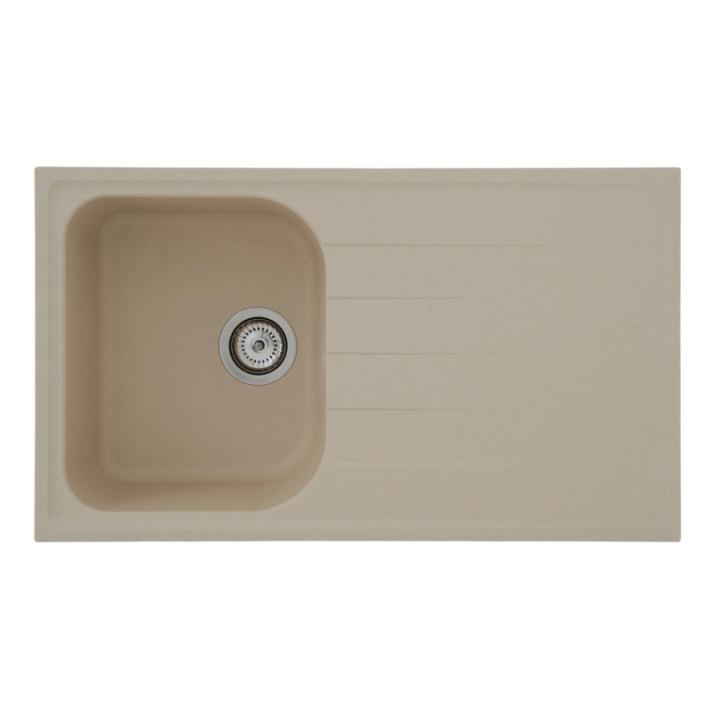 Respekta by Schock Granitový dřez Orlando pískově béžový 86 x 50 cm