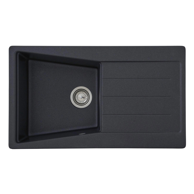 Respekta by Schock Granitový dřez Seattle černý 86 x 50 cm