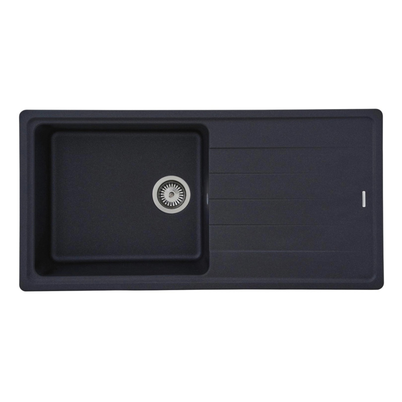 Respekta by Schock Granitový dřez Columbia černý 100 x 50 cm