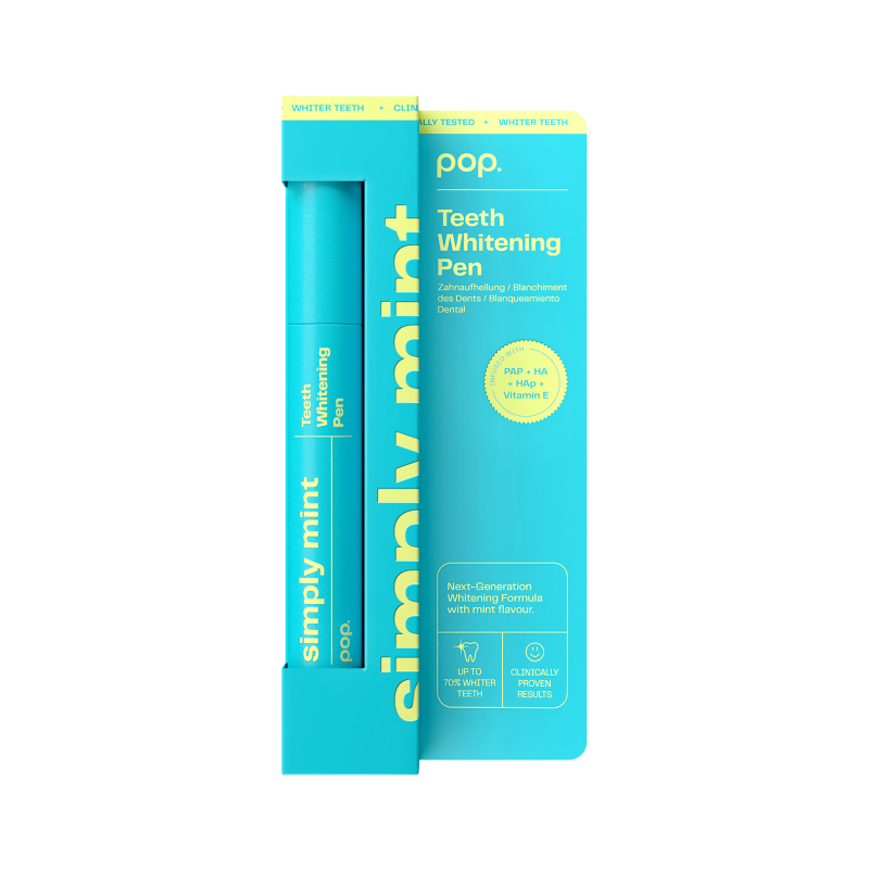 POP Teeth Whitening Pen Simply Mint bělicí pero mátové 4 ml
