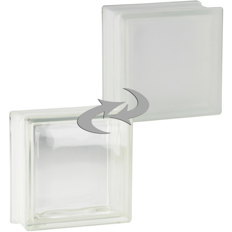 Fuchs Design Luxfera Clear View lesklá/mléčné sklo, bílá, 19 x 19 x 8 cm