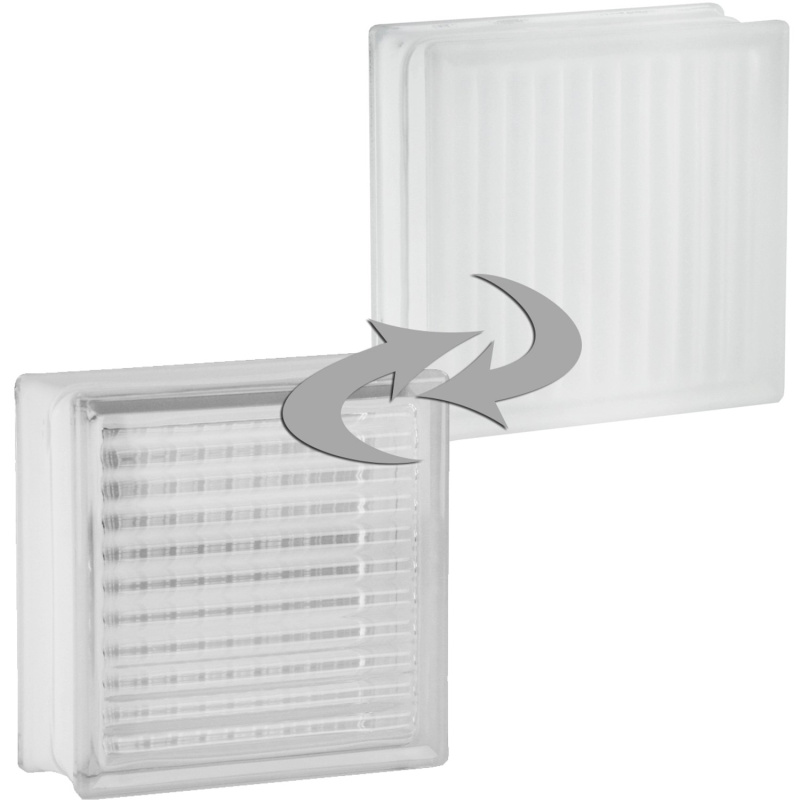 Fuchs Design Luxfera Crossed lesklá/mléčné sklo, bílá, 19 x 19 x 8 cm