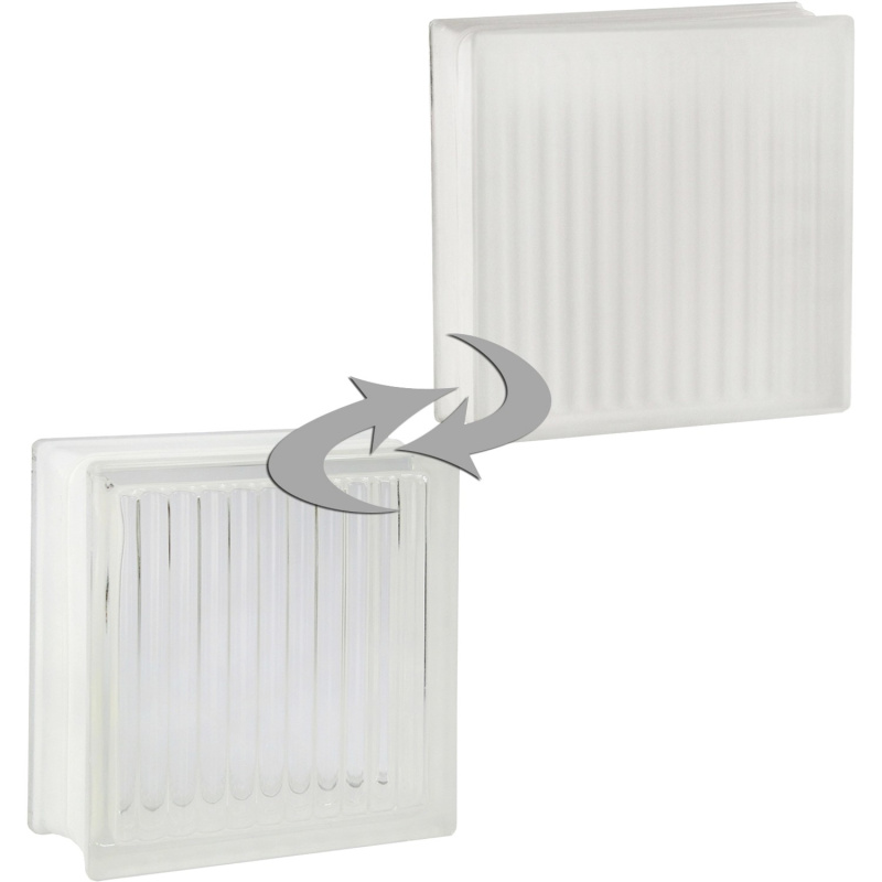 Fuchs Design Luxfera Parallel lesklá/mléčné sklo, bílá, 19 x 19 x 8 cm