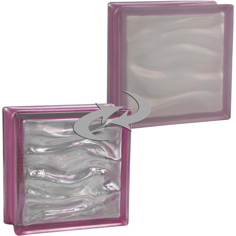 Fuchs Design Luxfera BM Aqua Reflex lesklá/mlč.sklo amet. fialová 19 x 19 x 8 cm