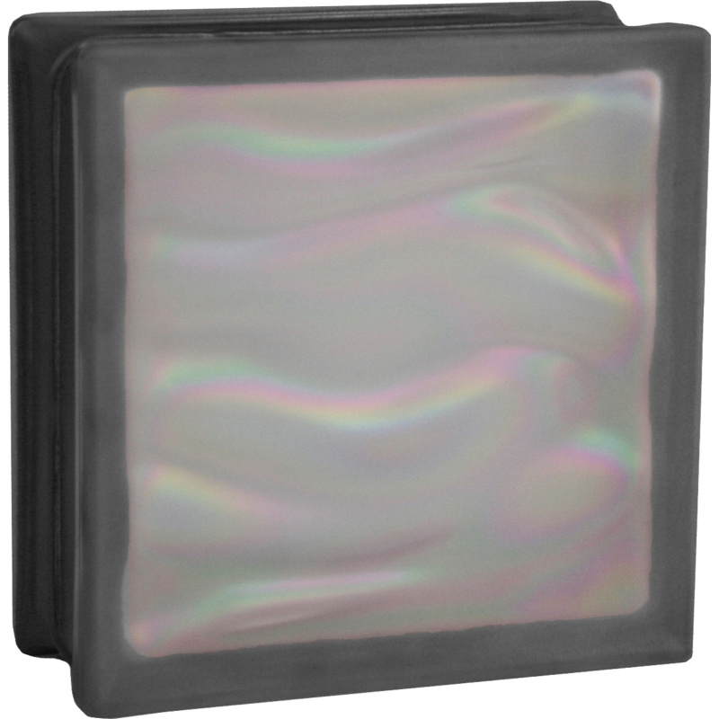 Fuchs Design Luxfera BM Aqua mléčné sklo perleťová černá 19 x 19 x 8 cm