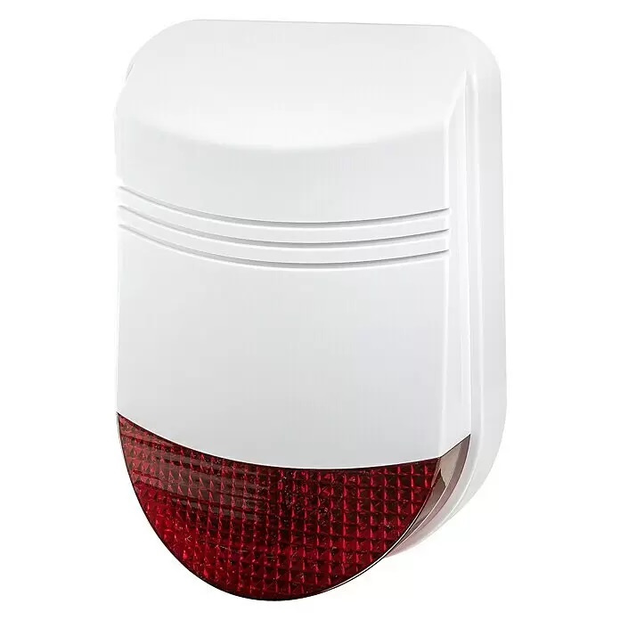 Vnější siréna pro zabezpečovací systém Safe2Home série SP110/S210/SA100 / 15 x 32 cm / bílá Varianta: ivi0