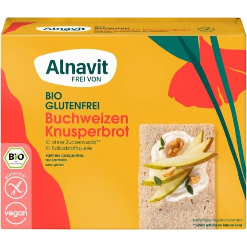 Alnavit BIO Bezlepkové pohankové křupavé plátky