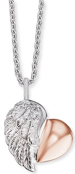 Engelsrufer ERN-LILHEARTWING-BI Ladies Necklace - Heart Wing