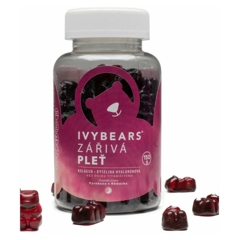 IVYBEARS Vibrant Skin vitamíny pro zářivou pleť 60 kusů