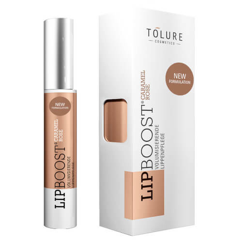 Tolure Cosmetics Lipboost® Plumped-up Effect Lip Gloss lesk na rty pro dokonalý objem odstín Caramel Rose 8 ml
