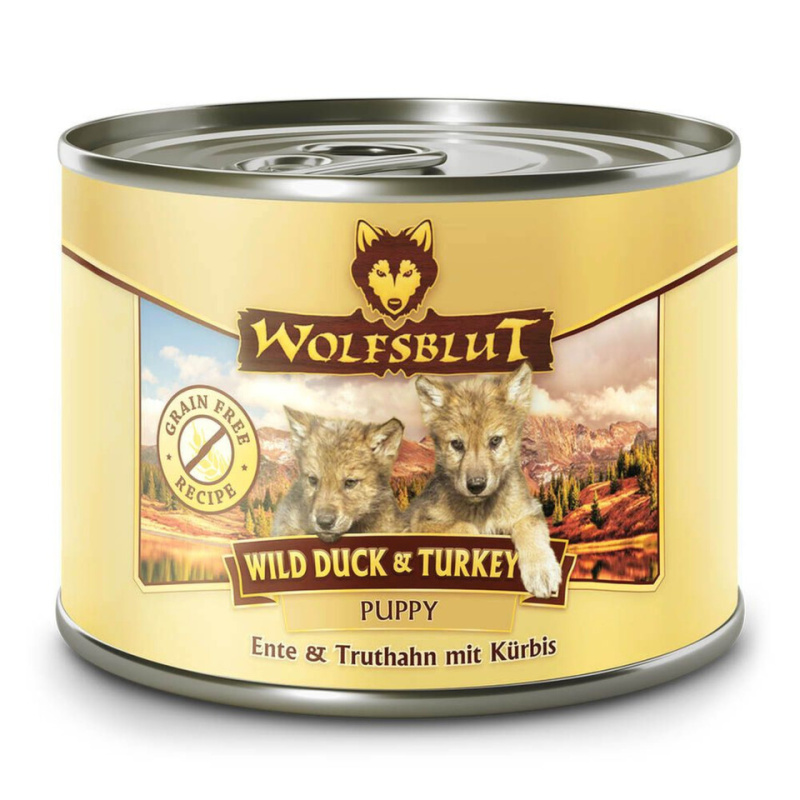 Wolfsblut konz. Wild Duck Puppy 200g - kachna s dýní