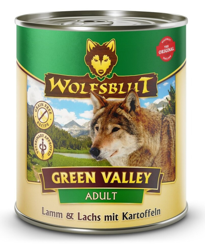 Wolfsblut Dog Adult Green Valley konz.  800g