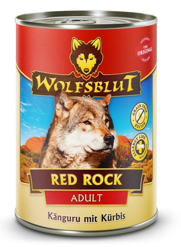 Wolfsblut konz. Red Rock Adult 395g - klokan s dýní